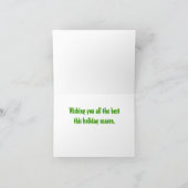 Zeer Kerstmis van het Konijntje aan u Feestdagen Kaart (Binnen)