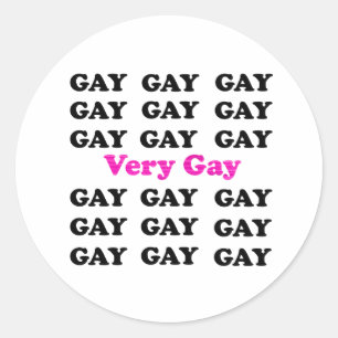 Zeer klassieke ronde Sticker