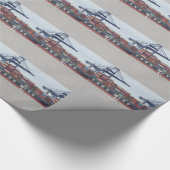 Zeer klein jacht Zeer groot schip! Cadeaupapier (Hoek)