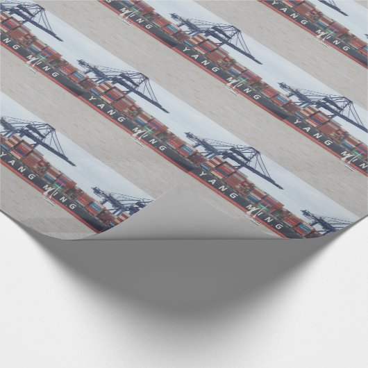 Zeer klein jacht Zeer groot schip! Cadeaupapier (Hoek)