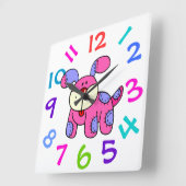 Zeer kleine luidop voor kinderen met een muur vierkante klok (Hoek)