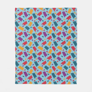 Zeer kleurrijk Abstract patroon Fleece Deken