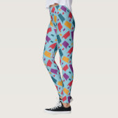 Zeer kleurrijk Abstract patroon Leggings (Links)