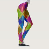 Zeer kleurrijk geometrisch ontwerp met glitter leggings (Rechts)