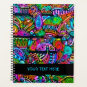 Zeer kleurrijke abstracte vormen art. 10 planner (Voorkant)