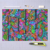 Zeer kleurrijke abstracte vormen art. 10 tissuepapier (Craft)