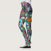 Zeer kleurrijke abstracte vormen art. 11 leggings (Links)