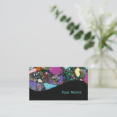 Zeer kleurrijke abstracte vormen art. 11 visitekaartje (Staand voorkant)