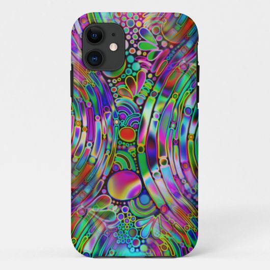 Zeer kleurrijke abstracte vormen, art. 1 Case-Mate iPhone case (Achterkant)