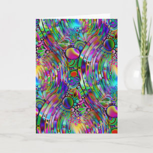 Zeer kleurrijke abstracte vormen, art. 1 kaart