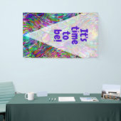 Zeer kleurrijke abstracte vormen, art. 1 spandoek (Beurs)