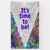 Zeer kleurrijke abstracte vormen, art. 1 spandoek (Verticaal)