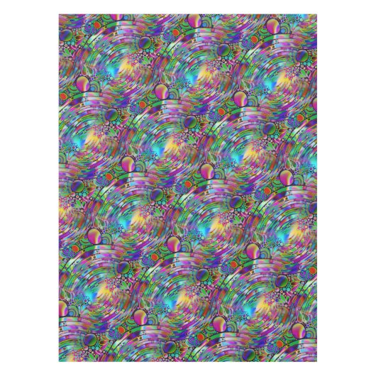 Zeer kleurrijke abstracte vormen, art. 1 tafelkleed (Voorkant)