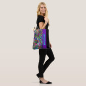 Zeer kleurrijke abstracte vormen, art. 1 tote bag (Op model)