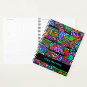 Zeer kleurrijke abstracte vormen kunst 10 planner (Display)