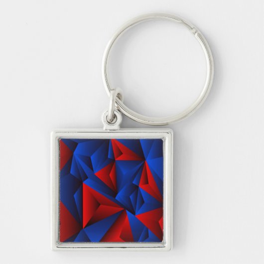 Zeer kleurrijke Abstracte vormen Sleutelhanger (Voorkant)