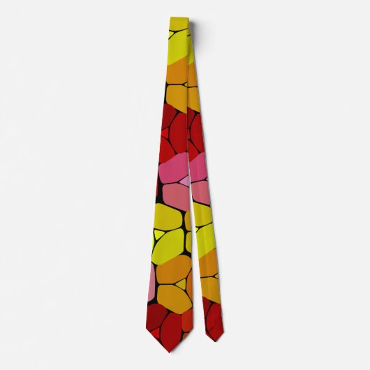 Zeer kleurrijke Abstracte vormen Stropdas (Voorkant)