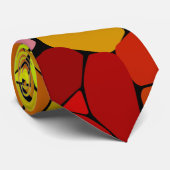 Zeer kleurrijke Abstracte vormen Stropdas (Opgerold)