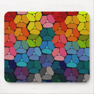 Zeer kleurrijke Abstracte vormen van muis Muismat