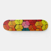 Zeer kleurrijke Abstracte vormen van skateboard (Horizontaal)