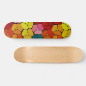 Zeer kleurrijke Abstracte vormen van skateboard (Horizontaal)