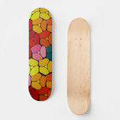 Zeer kleurrijke Abstracte vormen van skateboard (Voorkant)