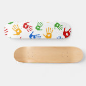 Zeer kleurrijke Abstracte vormen van skateboard (Horizontaal)