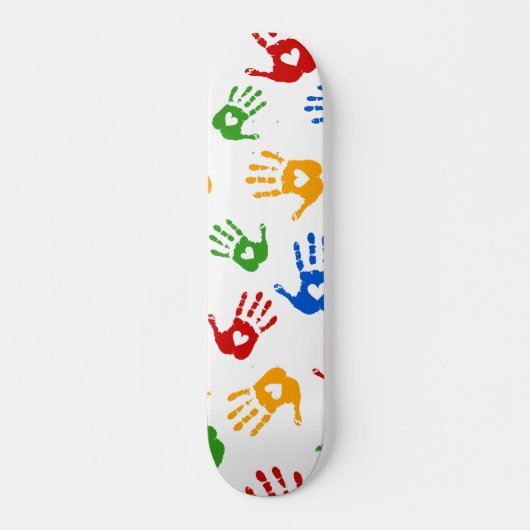 Zeer kleurrijke Abstracte vormen van skateboard (Voorkant)