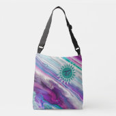 Zeer kleurrijke Canvas tas van het kruisje met uw (Voorkant)