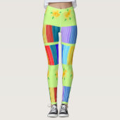 Zeer kleurrijke dames Leggings (Voorkant)