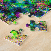 Zeer kleurrijke Psychedelic Mandala Legpuzzel (Zijkant)