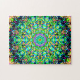 Zeer kleurrijke Psychedelic Mandala Legpuzzel