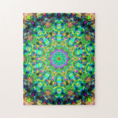 Zeer kleurrijke Psychedelic Mandala Legpuzzel (Verticaal)