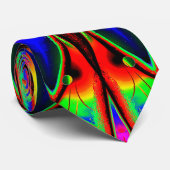 Zeer kleurrijke regenboog stropdas (Opgerold)