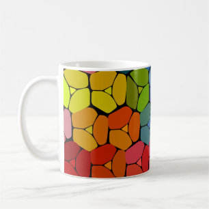 Zeer kleurrijke vormen Koffiekoffie-Mok Koffiemok