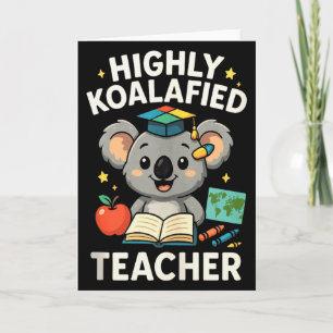 Zeer Koalafied Docent - Grappige Koala Beer Tank T Kaart