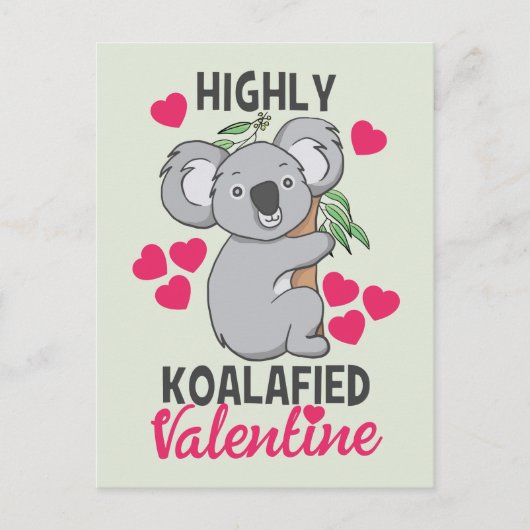 Zeer Koalafied Valentijn Kaart (Voorkant)