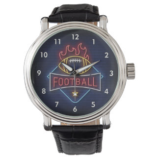 Zeer koel en kleurrijk gesimuleerd neon Football Horloge