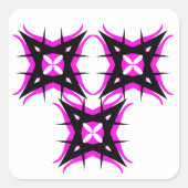 Zeer koele sticker. vierkante sticker (Voorkant)