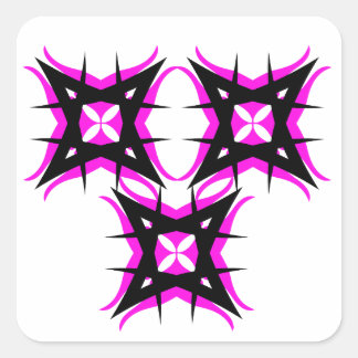 Zeer koele sticker. vierkante sticker