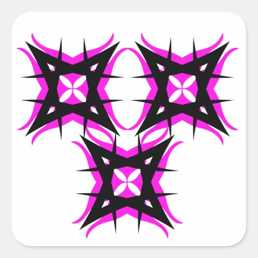 Zeer koele sticker. vierkante sticker (Voorkant)