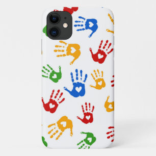 Zeer kool Abstract hart in Palm iPhone Case