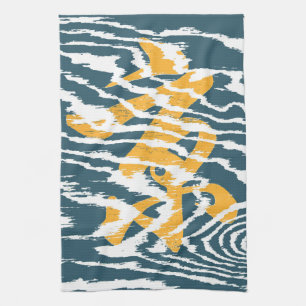 Zeer kool Aziatische kalligrafie Theedoek