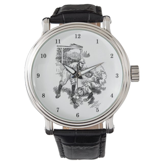 Zeer kool Baseball Wrist Watch Horloge (Voorkant)