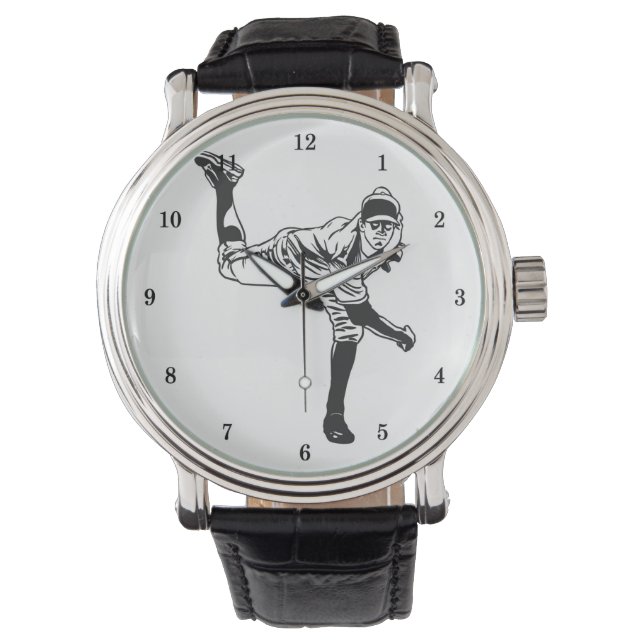 Zeer kool Baseball Wrist Watch Horloge (Voorkant)