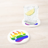 Zeer kool Beer Claw Rainbow Flag Zandsteen Onderzetter (Zijkant)