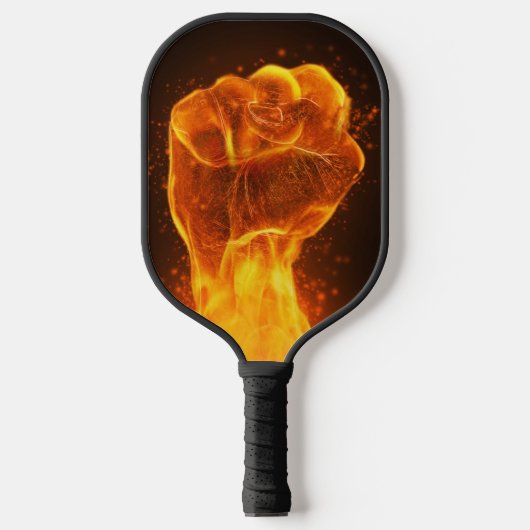 Zeer kool brandend vuist pickleball paddle (Voorkant)