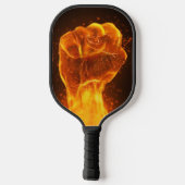 Zeer kool brandend vuist pickleball paddle (Achterkant)