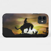 Zeer kool Cowboy Bronc Rider in het Sunset Hoesje (Achterkant (horizontaal))
