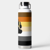 Zeer kool Gay Beer Pride Flag Beer Paw Waterfles (Achterkant)
